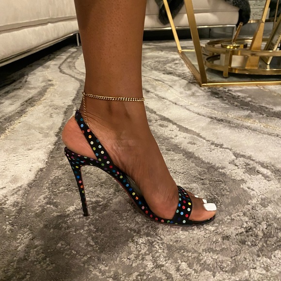Polka Dot Christian Louboutin sandals - Picture 2 of 6